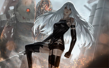 NieR Automata YoRHa Type A No 2, nier-automata, 2018-games, games, artwork, deviantart, fantasy-girls HD wallpaper