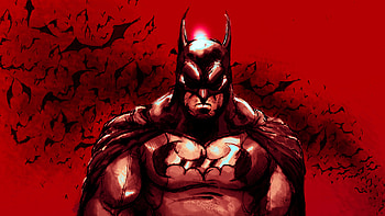 Batman Red , batman, superheroes, artwork, digital-art, deviantart HD wallpaper