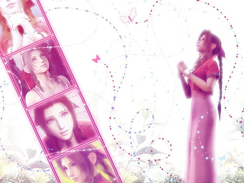 The Lady in Pink, aerith, ff7, pink, crisis core HD wallpaper