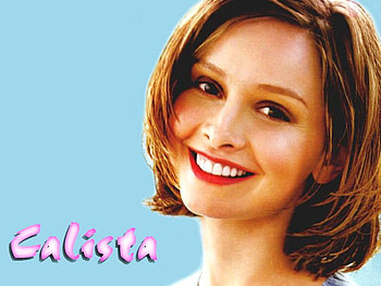 Calista Flockhart, red lips, ally, smile, eyes, cute, actress, hair, female HD wallpaper