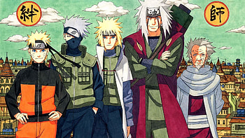 Preview naruto, naruto shippuden, yondaime, namikaze minato, sarutobi hiruzen, kakashi HD wallpaper