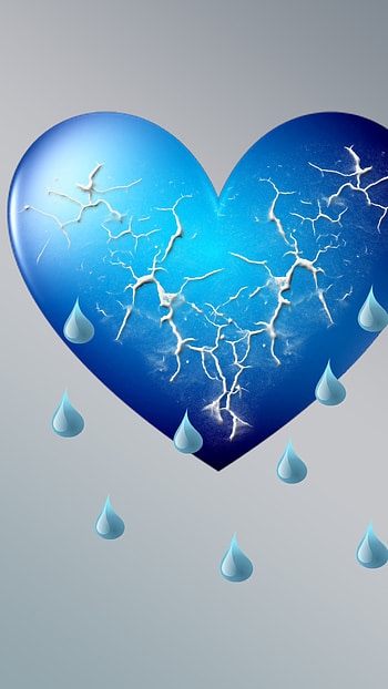 Blue Heart, Love Heart HD phone wallpaper