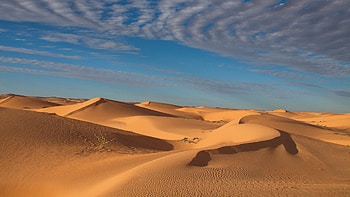 Mauritania, Late afternoon landscape, Sahara desert dunes, Windows 10 spotlight HD wallpaper