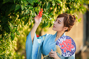 Serene Asian Woman in Traditional Kimono | Ultra, woman, asian HD wallpaper