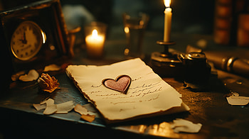 Timeless Love Letter - Ultra, letter, love, candlelight, vintage HD wallpaper