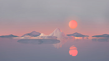 Iceberg Minimalist , low-poly, iceberg, minimalism, minimalist, artist, artwork, digital-art HD wallpaper