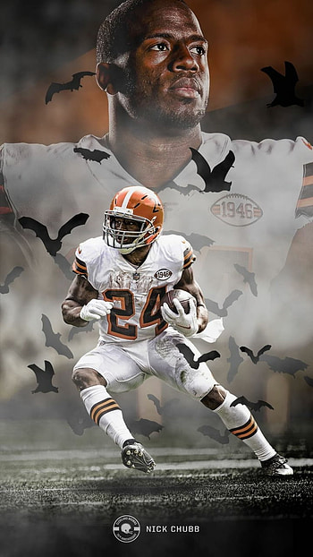 Nick Chubb, browns, football, cleveland HD phone wallpaper