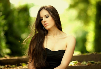 Beautiful Woman, beautiful, black, dress, woman HD wallpaper