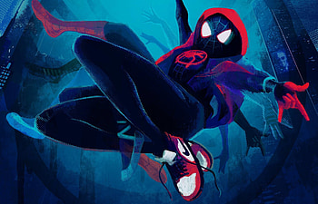 Spider-Verse vibes, Web-slinging hero, Cinematic , Comic book inspiration HD wallpaper
