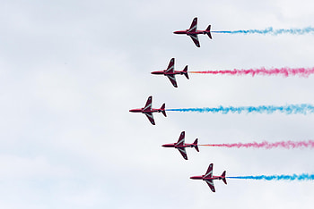 Smoke, Airplanes, Miscellanea, Miscellaneous, Multicolored, Motley, Flight, Aerobatics, Higher Aerobatics HD wallpaper