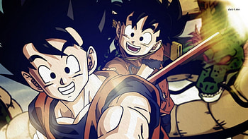 Goku and Gohan, Gohan, Half-Sayan, Goku, Dragon Ball Z, Son Goku, Son Gohan, Sayan, Dragon Ball HD wallpaper