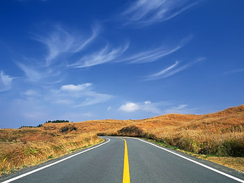 Landscape, Roads, Clear Sky HD wallpaper