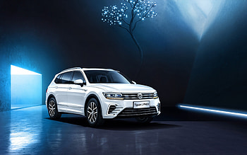 White, Volkswagen Tiguan, compact SUV HD wallpaper