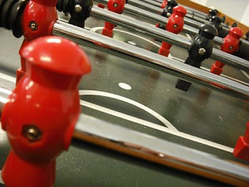 Foozball, table, black, abstract, red HD wallpaper