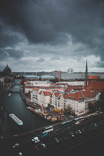Cities, Rivers, Berlin, View From Above, Germany, Buildings HD phone wallpaper