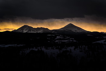 Mountain Shadow Dark Cloud And Light, mountains, nature HD wallpaper