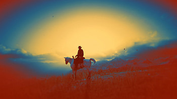 Red Dead Sunset, sunset, Red Dead Redemption, video game, Red Dead Redemption 2 HD wallpaper