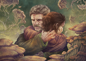 Joel (The Last of Us), Ellie (The Last of Us), TV Show, The Last Of Us HD wallpaper