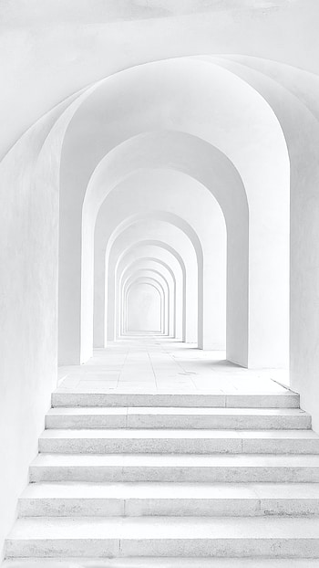 White Background, Stairs HD phone wallpaper