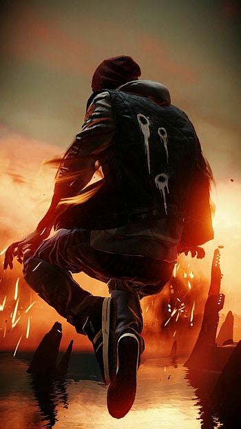 InFAMOUS, Delsin Rowe, Character art, Game HD phone wallpaper