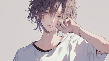 Mysterious Anime Boy, Anime, anime boy, portrait, sadness, Young Adult HD wallpaper