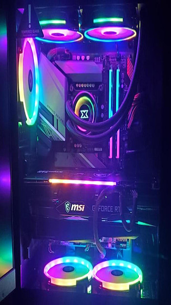 Gaming PC, RGB HD phone wallpaper