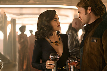 Emilia Clarke And Alden Ehrenreich In Solo A Star Wars Story, solo-a-star-wars-story, 2018-movies, movies, emilia-clarke, alden-ehrenreich HD wallpaper