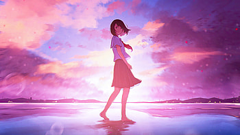 Animegirl In School Uniform , anime-girl, anime, artist, artwork, digital-art, pixiv HD wallpaper