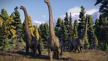 Jurassic World Evolution 2, Brachiosaurus HD wallpaper