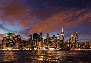 Cities, Usa, Night City, Skyscrapers, United States, Stony Brook HD wallpaper