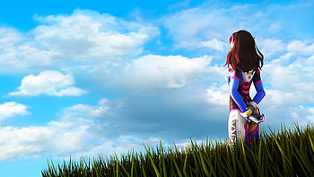 Dva Overwatch Art 2, dva-overwatch, overwatch, games, artwork HD wallpaper