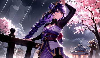 Shogun Raiden / Baal, Genshin Impact, Baal Raiden Shogun (Genshin Impact) HD wallpaper