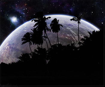 Digital moon, night, digital, darkness, abstract, moon HD wallpaper