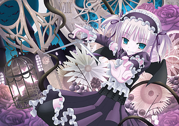 Lolita, girl, anime, Dress HD wallpaper