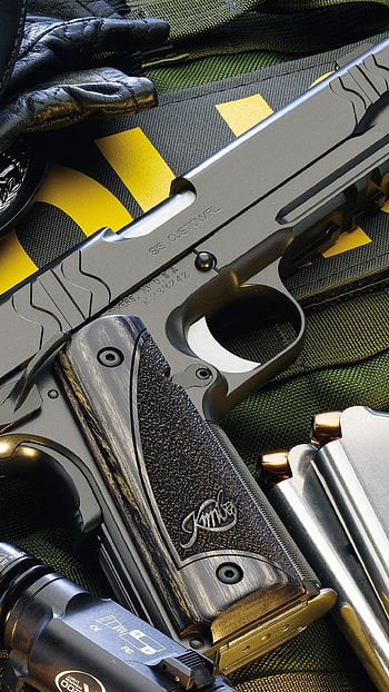 Preview police, guns, gun, knife, defense HD phone wallpaper