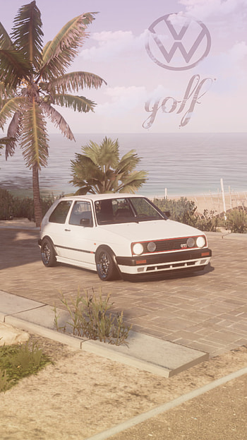 Volkswagen golf, vw, mk2 HD phone wallpaper