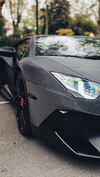 Lamborghini Hexagon, Black Car HD phone wallpaper