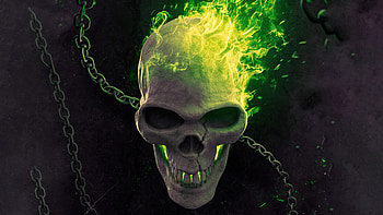 Ghost Rider Green Flame , ghost-rider, superheroes, artist, artwork, digital-art, artstation HD wallpaper