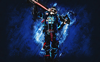 Fortnite Blue Rune JB Chimpanski Skin, Fortnite, main characters, blue stone background, Blue Rune JB Chimpanski, Fortnite skins, Blue Rune JB Chimpanski Skin, Blue Rune JB Chimpanski Fortnite, Fortnite characters HD wallpaper