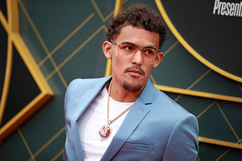 Trae Young, Vibrant , Creative designs, Basketball sensation HD wallpaper