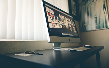Apple Imac Computer Office Desk . dental office design. ikea office design. HD wallpaper