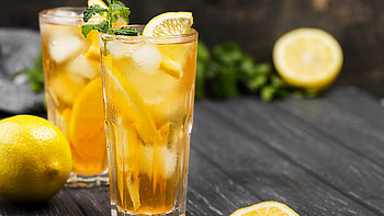Minty freshness, Zingy lemonade, Glass of coolness, Refreshing sip HD wallpaper