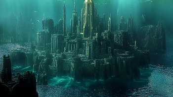 Enchanted Underwater City – Ultra, underwater city, fantasy, ancient architecture, ocean, mystical HD wallpaper