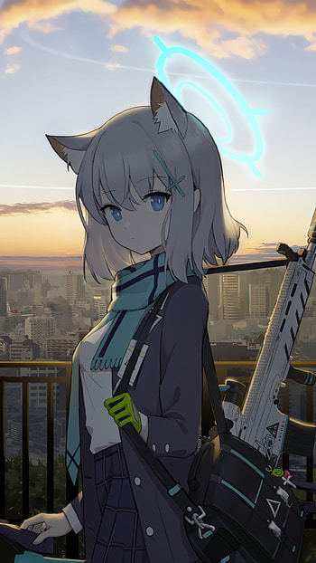 Shiroko - Blue Archive, Shiroko Sunaookami, video game, Blue Archive HD phone wallpaper