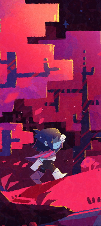 Deltarune: Neon Run — & Android, video game, deltarune HD phone wallpaper