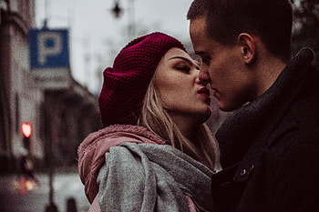 Love, Couple, Pair, Romance, Tenderness, Kiss HD wallpaper