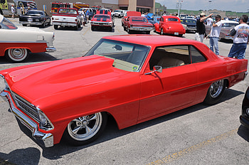 Low Nova, nova, power cruise, car, red HD wallpaper