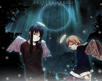 Haibane Renmei, Anime, Rakka (Haibane Renmei), Reki (Haibane Renmei) HD wallpaper