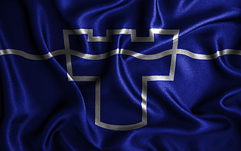 Tyne and Wear flag, , silk wavy flags, english counties, Flag of Tyne and Wear, fabric flags, 3D art, Tyne and Wear, Europe, Counties of England, Tyne and Wear 3D flag, England HD wallpaper