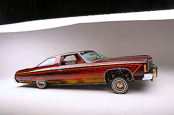 1975-Chevrolet-Impala, Bowtie, Lowride, Custom Paint, Spokes HD wallpaper